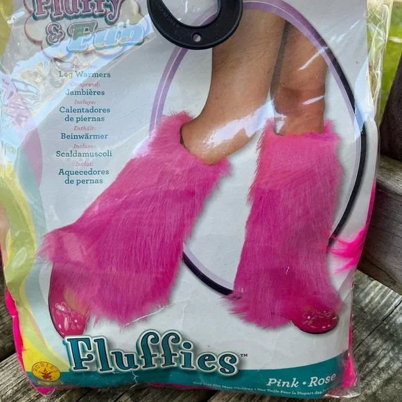 Fluffy and fun pink leg warmers-Kid’s OS Rubie’s Halloween Costume - Picture 1 of 1